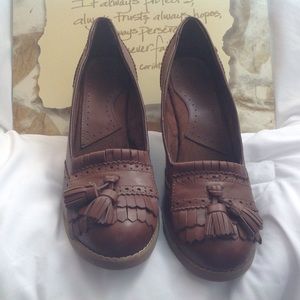 New Bass Leather Shoes Loafers with Heel - 11M